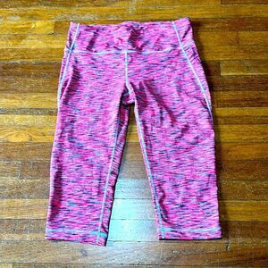 Lapasa Women’s Varigated Pink Running Crops, Sz Lg